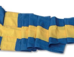Svensk Korsvimpel i flera storlekar