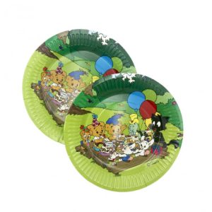 Papperstallrik Bamse 18 cm 8 stycken